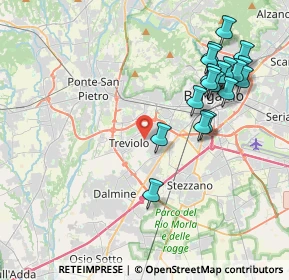Mappa Via Giacomo Matteotti, 24048 Treviolo BG, Italia (4.33556)
