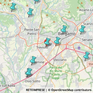 Mappa Via Giacomo Matteotti, 24048 Treviolo BG, Italia (5.54455)