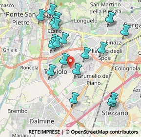 Mappa Via Giacomo Matteotti, 24048 Treviolo BG, Italia (2.0305)