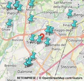 Mappa Via Garibaldi, 24048 Treviolo BG, Italia (2.44778)