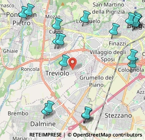 Mappa Via Giacomo Matteotti, 24048 Treviolo BG, Italia (2.8965)