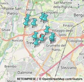 Mappa Via Garibaldi, 24048 Treviolo BG, Italia (1.2)