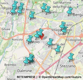 Mappa Via Giacomo Matteotti, 24048 Treviolo BG, Italia (2.3495)