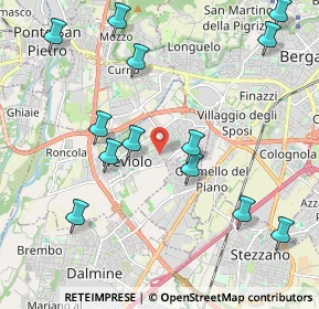 Mappa Via Giacomo Matteotti, 24048 Treviolo BG, Italia (2.37)