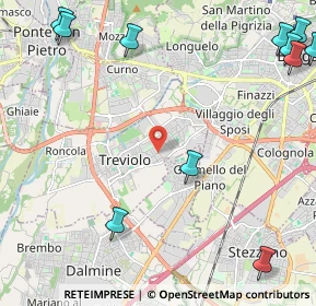 Mappa Via Giacomo Matteotti, 24048 Treviolo BG, Italia (3.395)