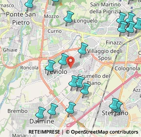 Mappa Via Giacomo Matteotti, 24048 Treviolo BG, Italia (2.775)