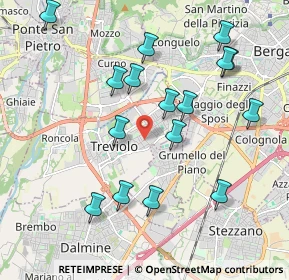 Mappa Via Giacomo Matteotti, 24048 Treviolo BG, Italia (2.04313)