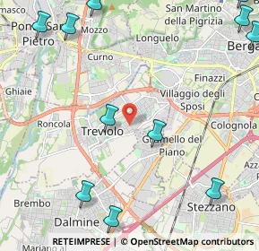 Mappa Via Giacomo Matteotti, 24048 Treviolo BG, Italia (3.17273)