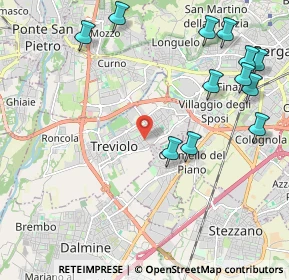 Mappa Via Garibaldi, 24048 Treviolo BG, Italia (2.60083)