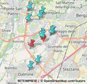 Mappa Via Garibaldi, 24048 Treviolo BG, Italia (1.66909)
