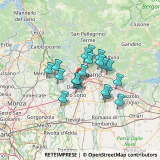Mappa Via Giacomo Matteotti, 24048 Treviolo BG, Italia (9.96263)