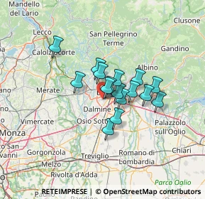 Mappa Via Garibaldi, 24048 Treviolo BG, Italia (8.60938)