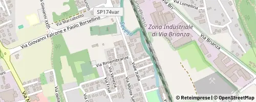 Mappa Lentate sul Seveso