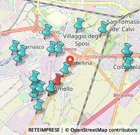 Mappa Via Grumello, 24127 Bergamo BG, Italia (1.155)