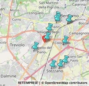 Mappa Via Grumello, 24127 Bergamo BG, Italia (1.87909)