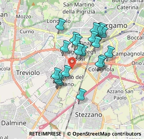Mappa Via Grumello, 24127 Bergamo BG, Italia (1.4525)