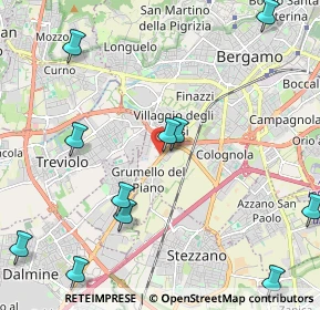 Mappa Via Grumello, 24127 Bergamo BG, Italia (2.73091)