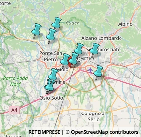 Mappa Via Grumello, 24127 Bergamo BG, Italia (5.69455)