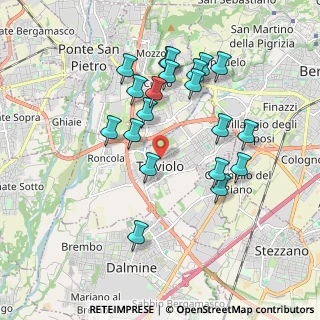 Mappa Via A. Dolci, 24048 Treviolo BG, Italia (1.804)