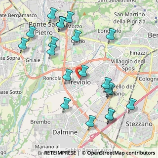 Mappa Via A. Dolci, 24048 Treviolo BG, Italia (2.353)