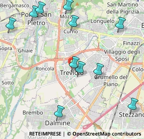 Mappa Via A. Dolci, 24048 Treviolo BG, Italia (2.51636)