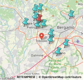 Mappa Via A. Dolci, 24048 Treviolo BG, Italia (3.62923)