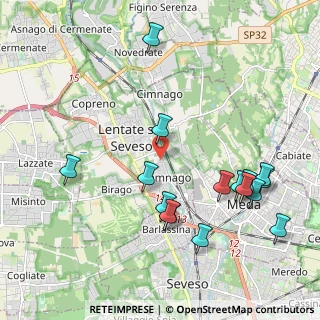 Mappa Via Rimembranze, 20823 Lentate sul Seveso MB, Italia (2.27438)