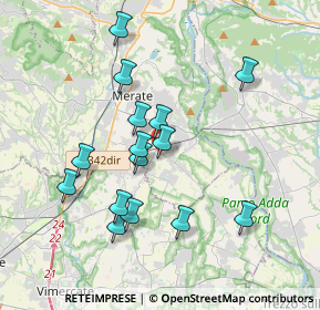 Mappa Via Salette, 23878 Verderio superiore LC, Italia (3.44267)