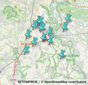 Mappa Via Salette, 23878 Verderio superiore LC, Italia (2.73867)