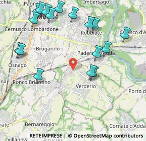 Mappa Via Salette, 23878 Verderio superiore LC, Italia (2.46)