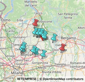 Mappa Via Salette, 23878 Verderio superiore LC, Italia (9.86467)