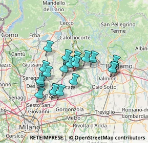 Mappa Via Salette, 23878 Verderio superiore LC, Italia (10.9485)