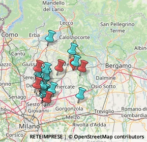 Mappa Via Salette, 23878 Verderio superiore LC, Italia (13.67684)