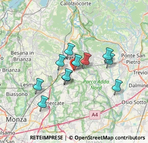 Mappa Via Salette, 23878 Verderio superiore LC, Italia (5.36091)