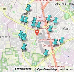 Mappa Via Po, 20843 Verano Brianza MB, Italia (0.933)