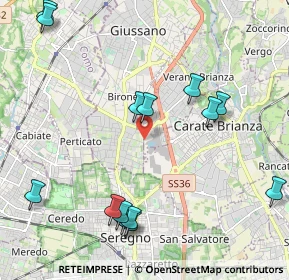 Mappa Via Po, 20843 Verano Brianza MB, Italia (2.46214)