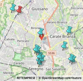 Mappa Via Po, 20843 Verano Brianza MB, Italia (2.35385)