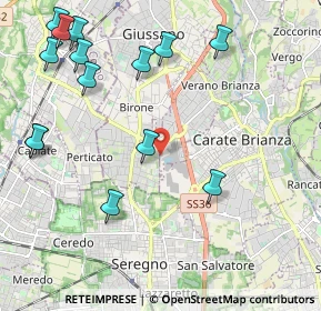 Mappa Via Po, 20843 Verano Brianza MB, Italia (2.59357)