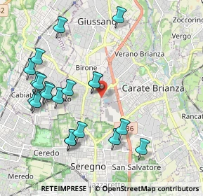 Mappa Via Po, 20843 Verano Brianza MB, Italia (2.1735)