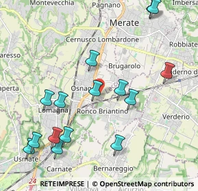 Mappa Via dei Soldani, 23875 Osnago LC, Italia (2.352)
