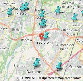 Mappa Via Molino, 24048 Treviolo BG, Italia (2.73313)