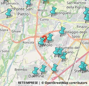 Mappa Via Molino, 24048 Treviolo BG, Italia (2.81722)
