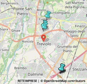 Mappa Via Molino, 24048 Treviolo BG, Italia (3.693)