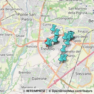 Mappa Via Molino, 24048 Treviolo BG, Italia (1.39)
