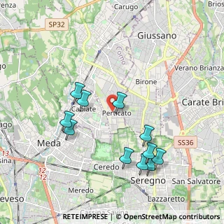 Mappa Via Alessandro Manzoni, 22066 Mariano Comense CO, Italia (1.96182)