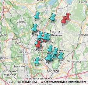 Mappa Via Dante Alighieri, 20841 Carate Brianza MB, Italia (5.733)