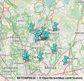 Mappa Via Dante Alighieri, 20841 Carate Brianza MB, Italia (5.425)