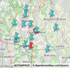 Mappa Via Dante Alighieri, 20841 Carate Brianza MB, Italia (3.77643)