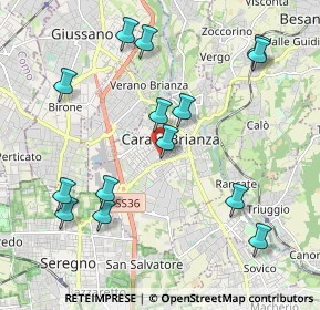 Mappa Via Dante Alighieri, 20841 Carate Brianza MB, Italia (2.21786)
