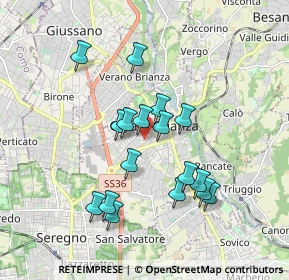 Mappa Via Dante Alighieri, 20841 Carate Brianza MB, Italia (1.61118)